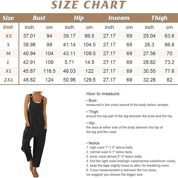 Women’s lightweight, baggy Overall Jumpsuit - Picture 2 of 2